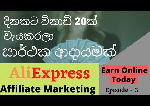 භාණ්ඩ Promote කරලා අතමිට සරුකරන AliExpress Affiliate Marketing