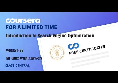 Introduction to Search Engine Optimization ,week(1-4) All Quiz with Answers.