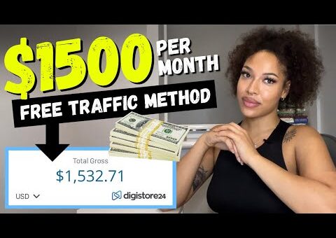 DIGISTORE24 Affiliate Marketing For Beginners (FREE TRAFFIC METHOD)