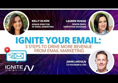 Email Marketing Webinar: 3 Steps to Drive More Revenue