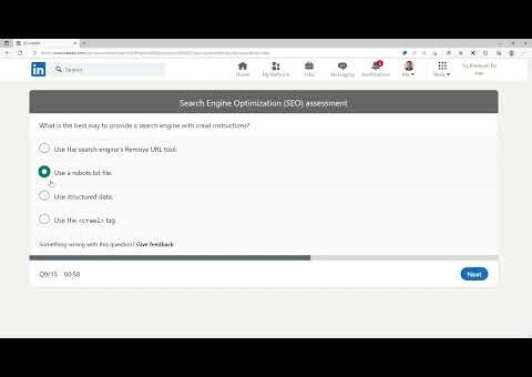 LinkedIn – Search Engine Optimization (SEO) Assessment – 07-2022 – Passed