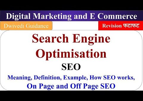 Digital Marketing and E Commerce Unit 2, SEO, search engine optimization, on page seo, off page seo