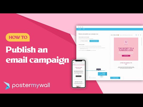 How To Publish an Email Campaign on PosterMyWall | Email Marketing