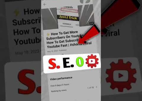 ⚡ Seo  🔍 Search Engine Optimization क्या होता है | Youtube Seo | Seo YouTube | #shorts