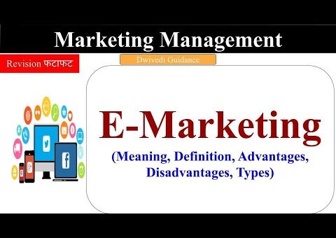 E Marketing : meaning, definition, advantages, disadvantages, types, marketing management, bba mba