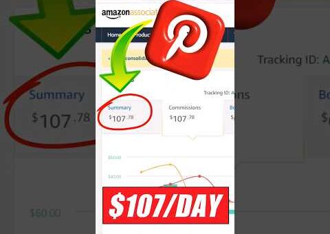 Make Easy +$107/DAY With Pinterest Affiliate Marketing and Amazon #shorts