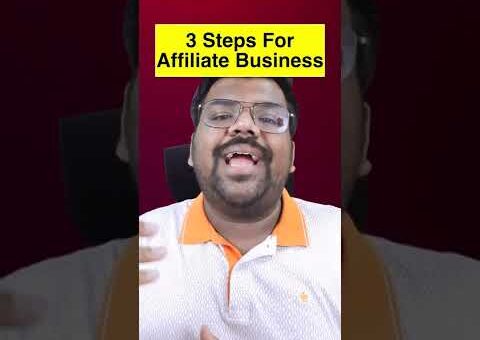 3 Steps To Start Affiliate Marketing For Beginners #affiliatemarketing #shorts