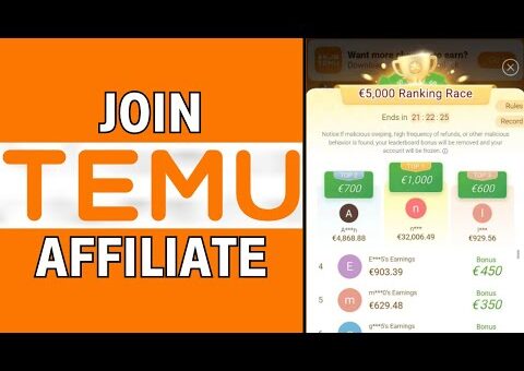 How to Earn Up To $100,000 a Month With TEMU Affiliate Program | Full Guide