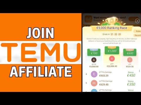 How to Earn Up To $100,000 a Month With TEMU Affiliate Program | Full Guide