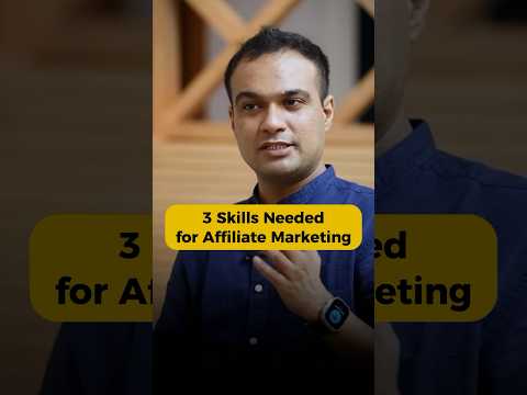 3 Important Skills to do Affiliate Marketing 🔥 #affiliatemarkating #earnmoneyonline #satishkvideos